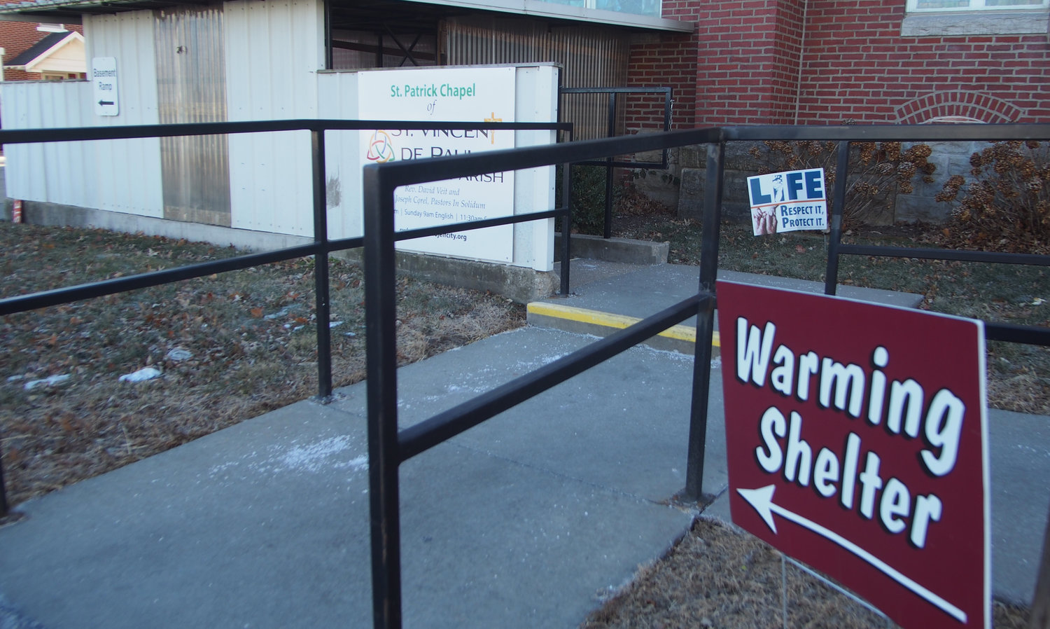 The Sedalia Warming Shelter, seen Friday, is open when wind-chills drop below 15 degrees, or under 30 degrees with a 50% or better chance of precipitation.